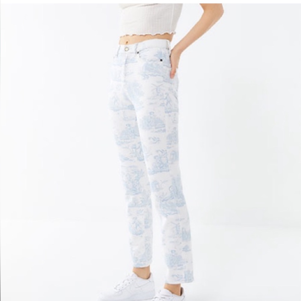 Laura Ashley × Urban Outfitters Blue Toile Jeans Size 27